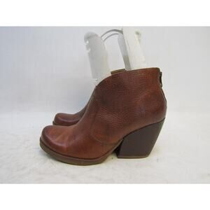 Korks Womens Size 6 M Brown Leather Zip Fashion Ankle Boot Booties